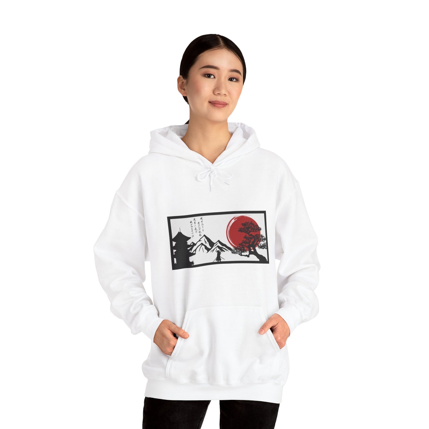 Japanese Mountains Unisex Heavy Blend™ Hooded Sweatshirt