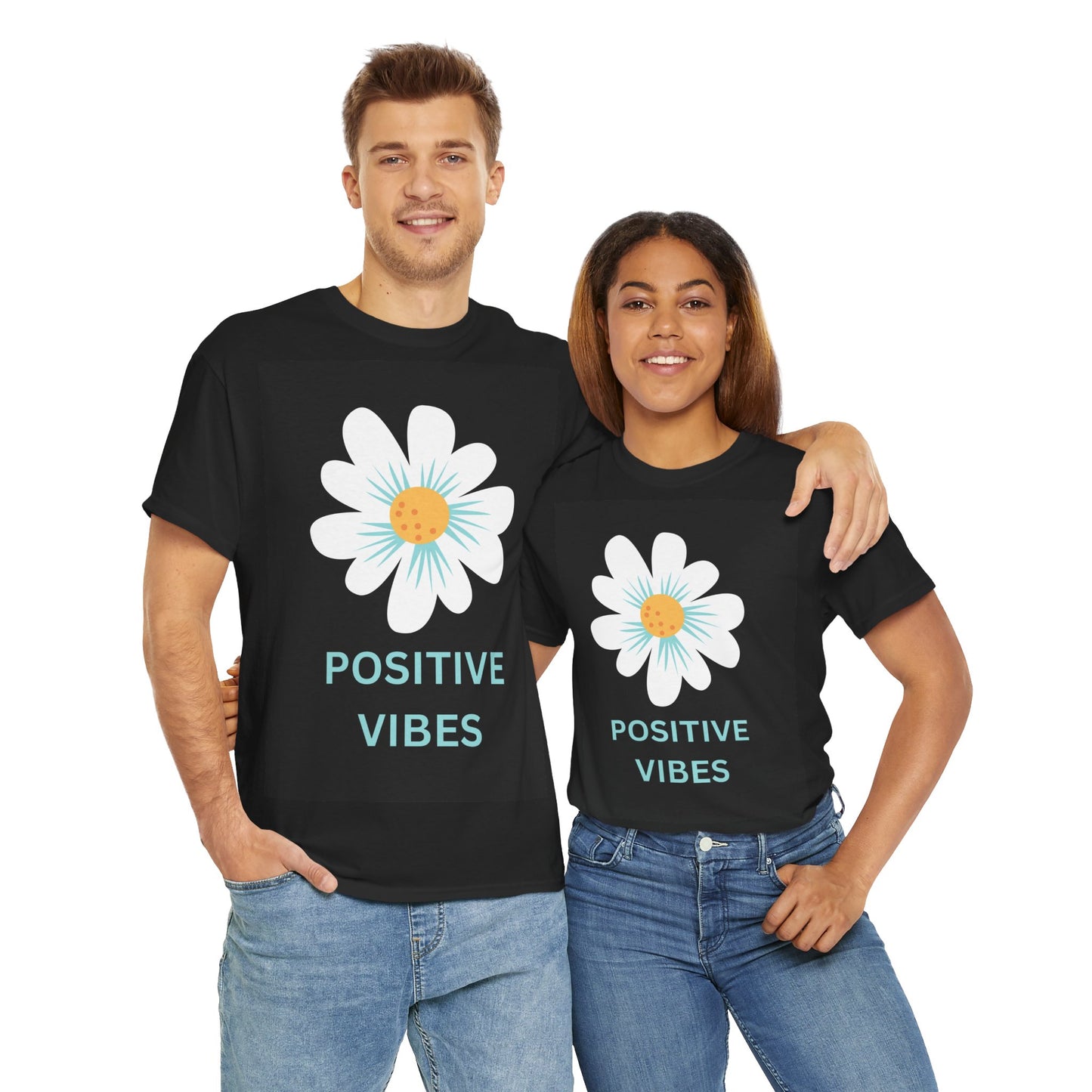 Positive Vibes Unisex Heavy Cotton Tee