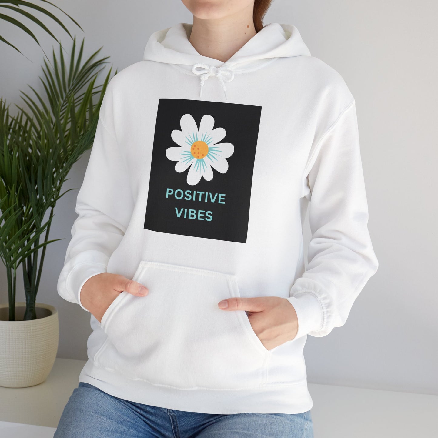 Positive Vibes Unisex Heavy Blend™ Hooded Sweatshirt