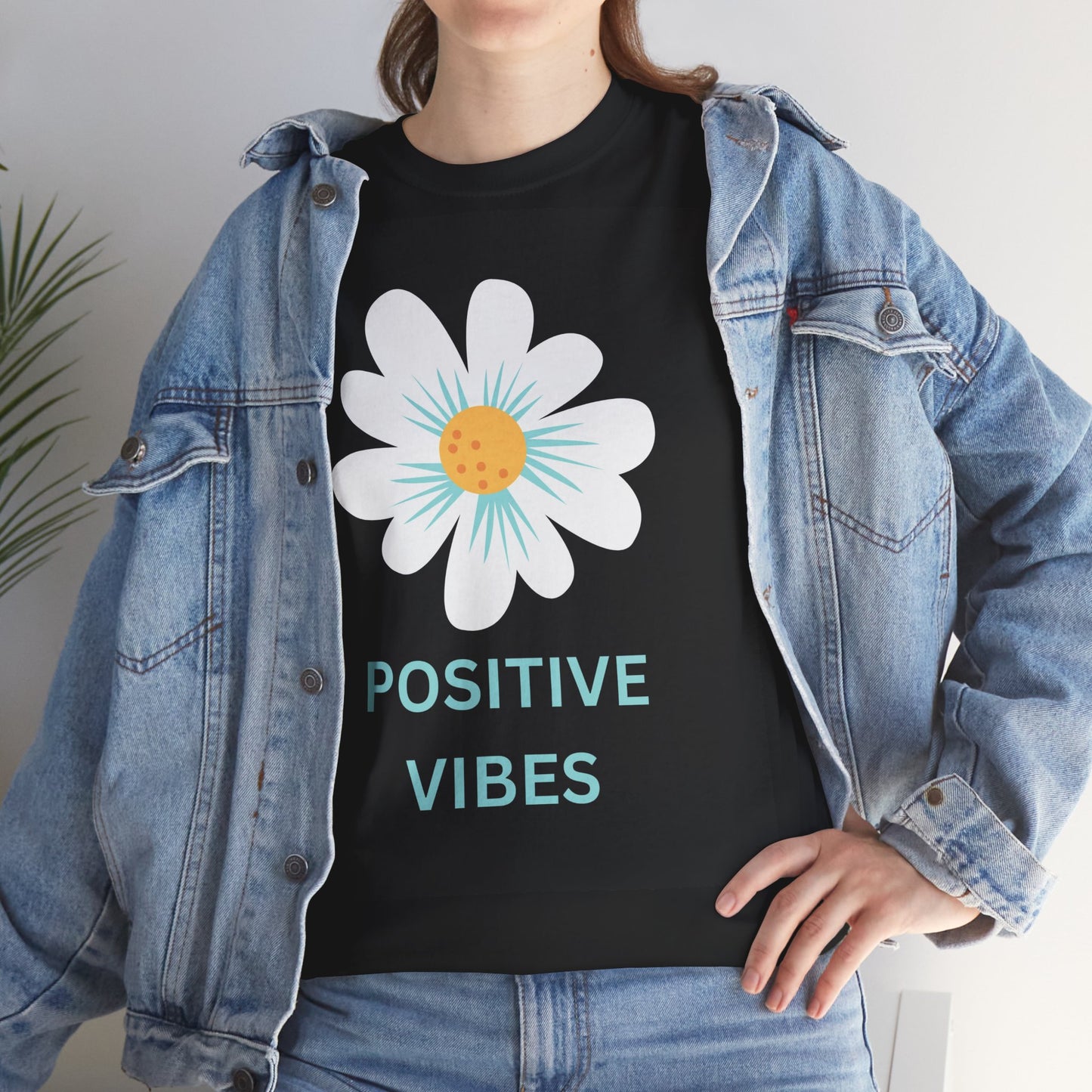 Positive Vibes Unisex Heavy Cotton Tee