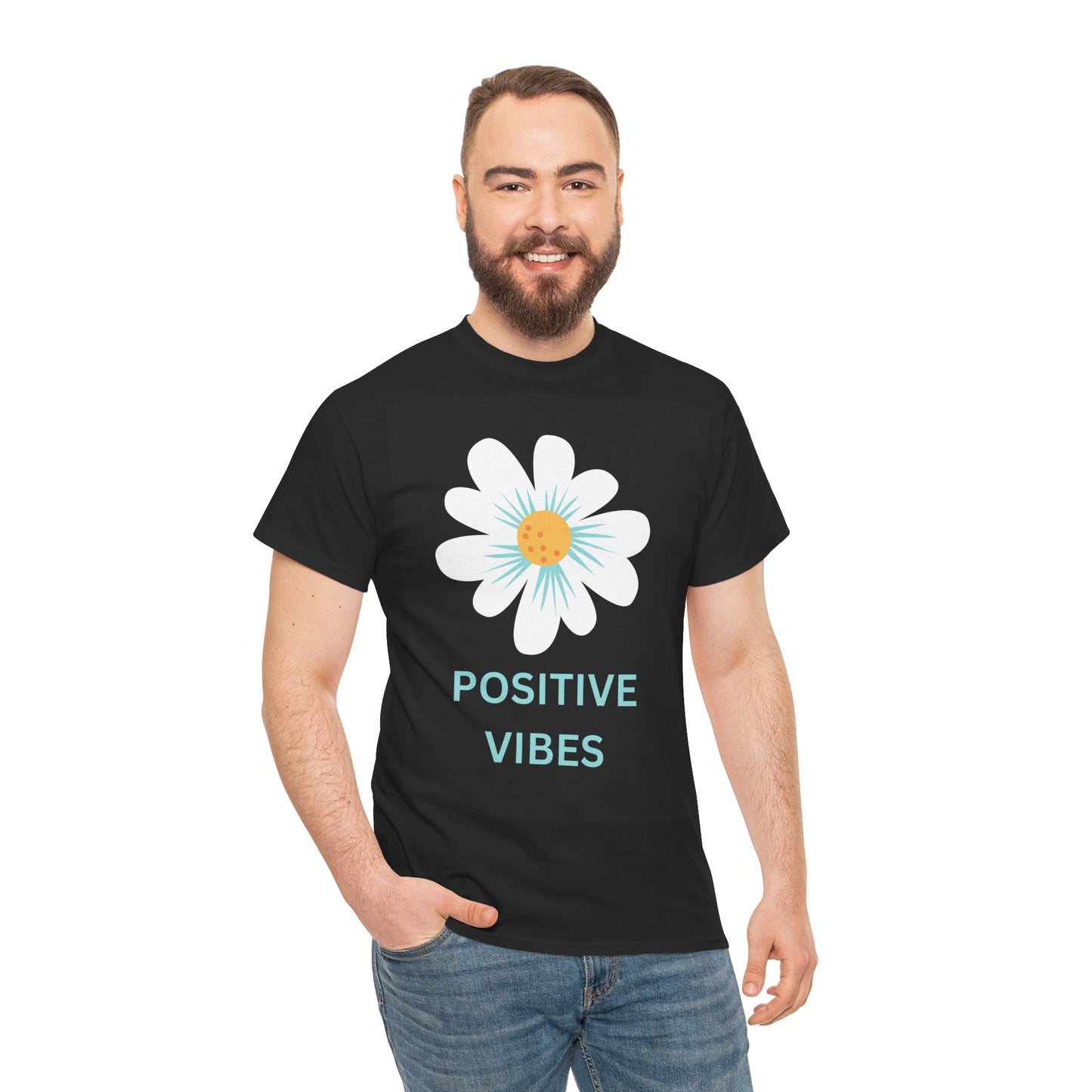 Positive Vibes Unisex Heavy Cotton Tee