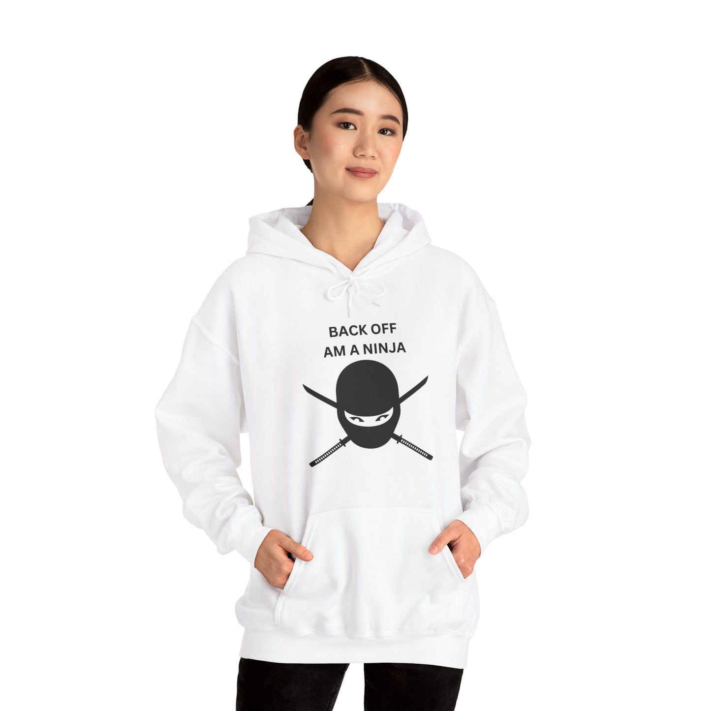 Back Off Am A Ninja Unisex Heavy Blend™ Hooded Sweatshirt