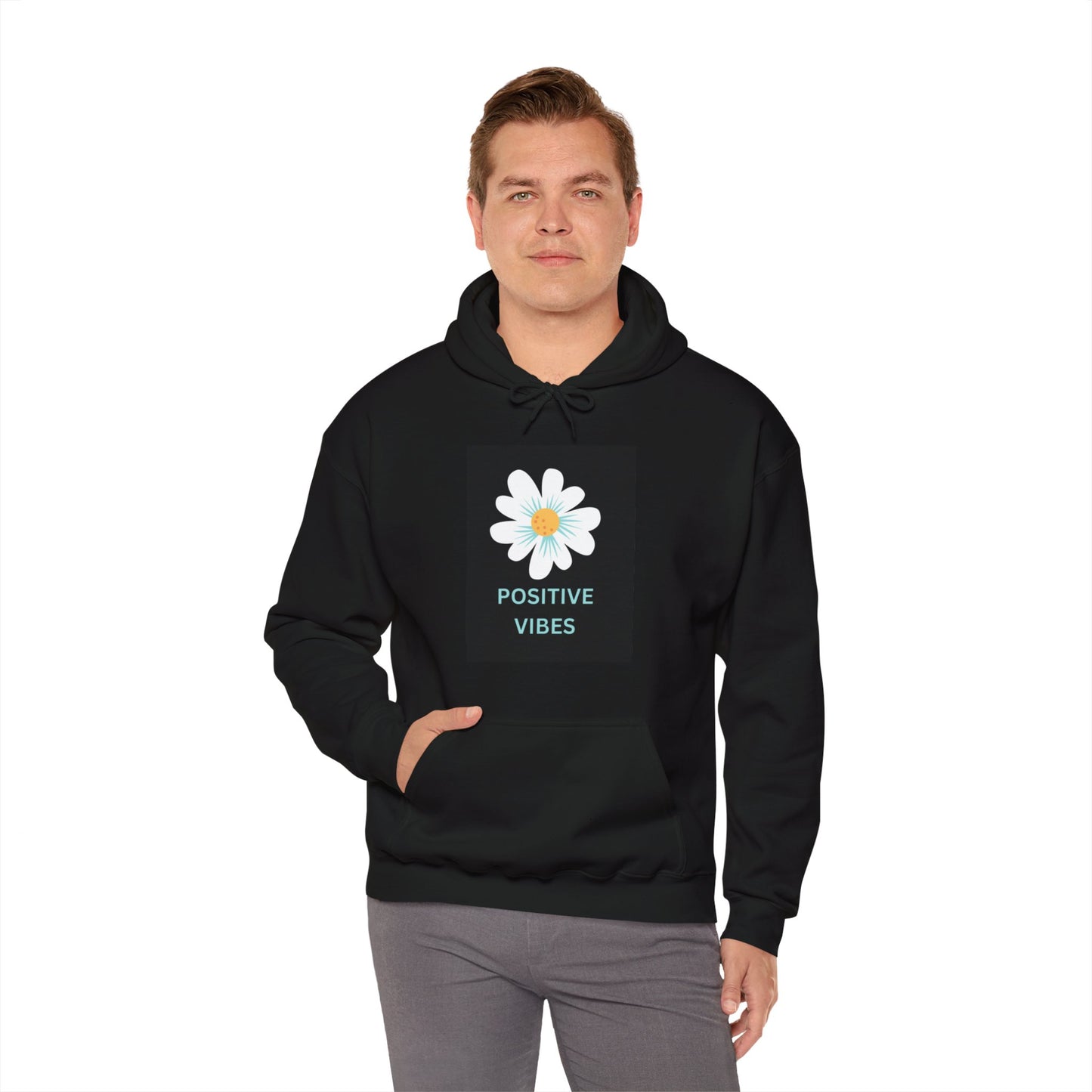 Positive Vibes Unisex Heavy Blend™ Hooded Sweatshirt