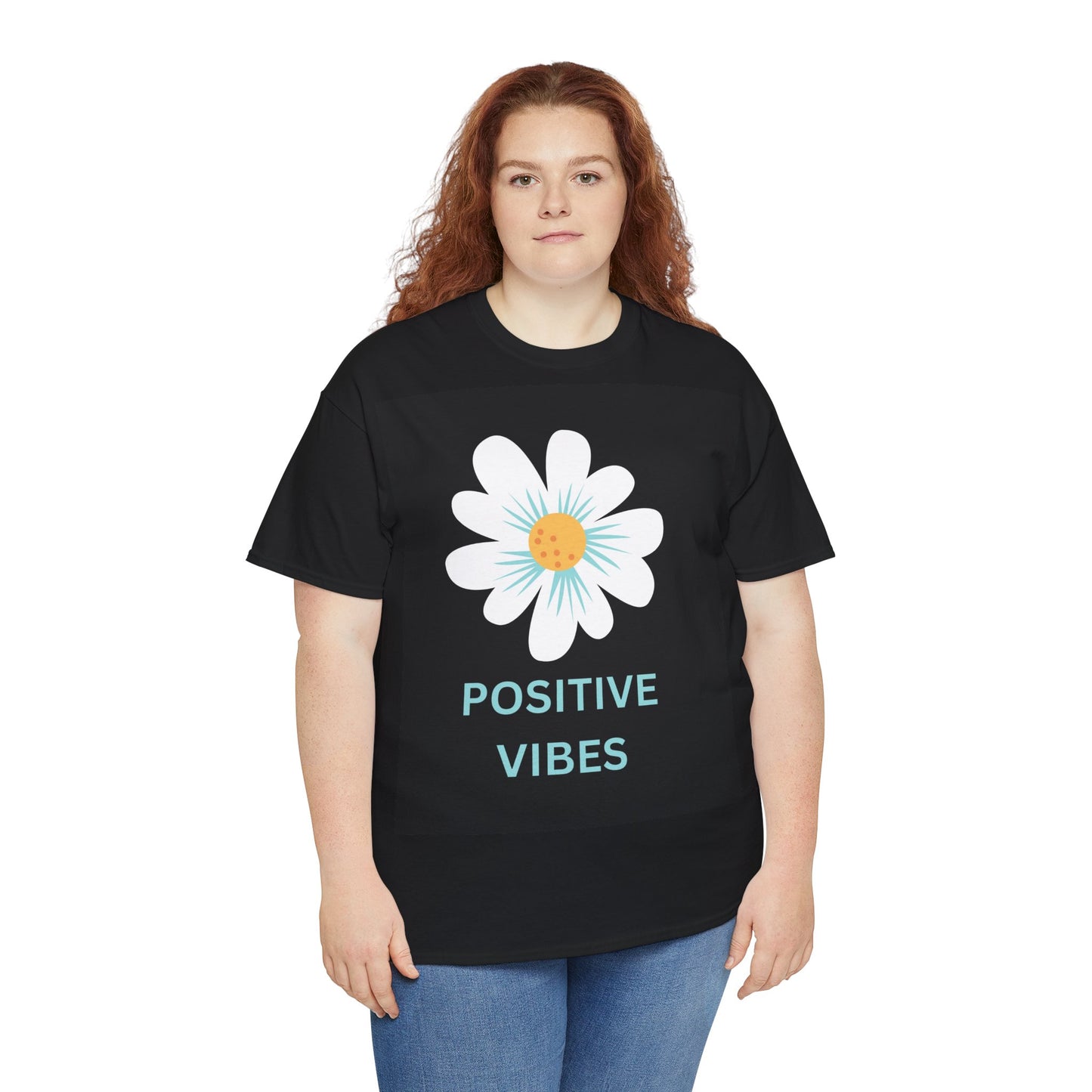 Positive Vibes Unisex Heavy Cotton Tee