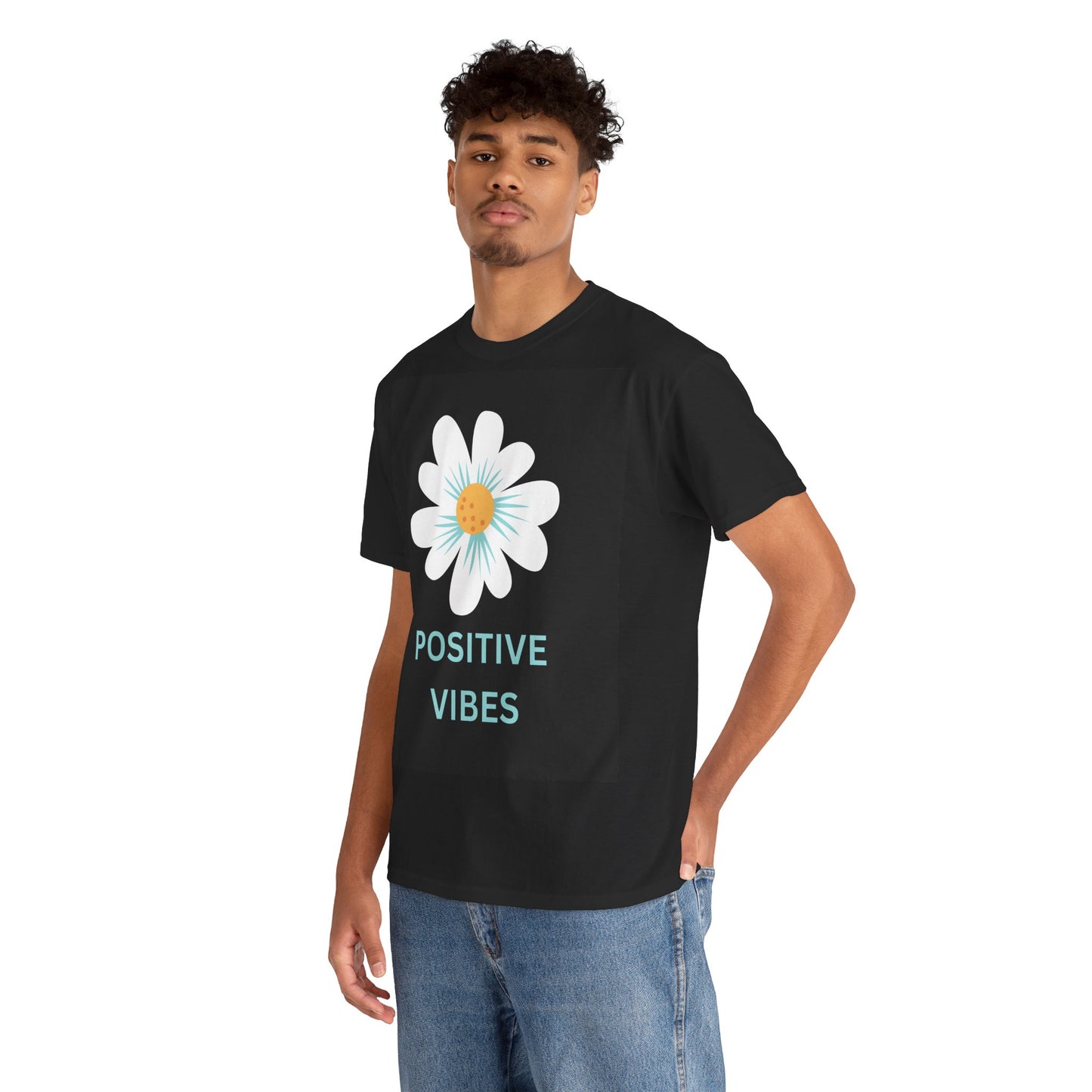 Positive Vibes Unisex Heavy Cotton Tee