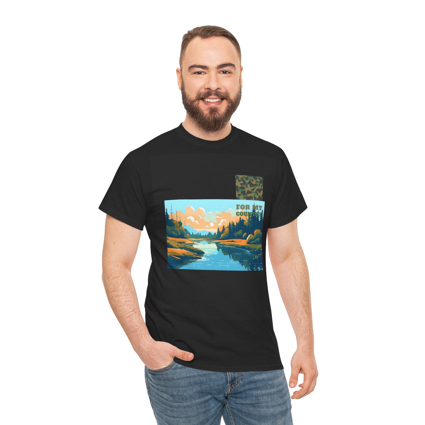 Lake Image Unisex Heavy Cotton Tee