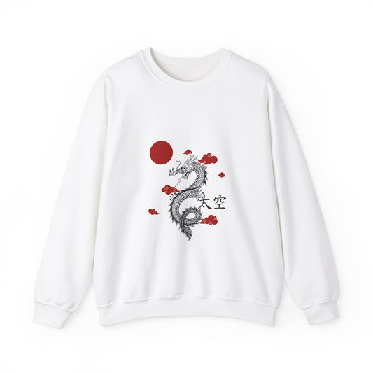 Dragon With Taikong Character Unisex Heavy Blend™ Crewneck Sweatshirt