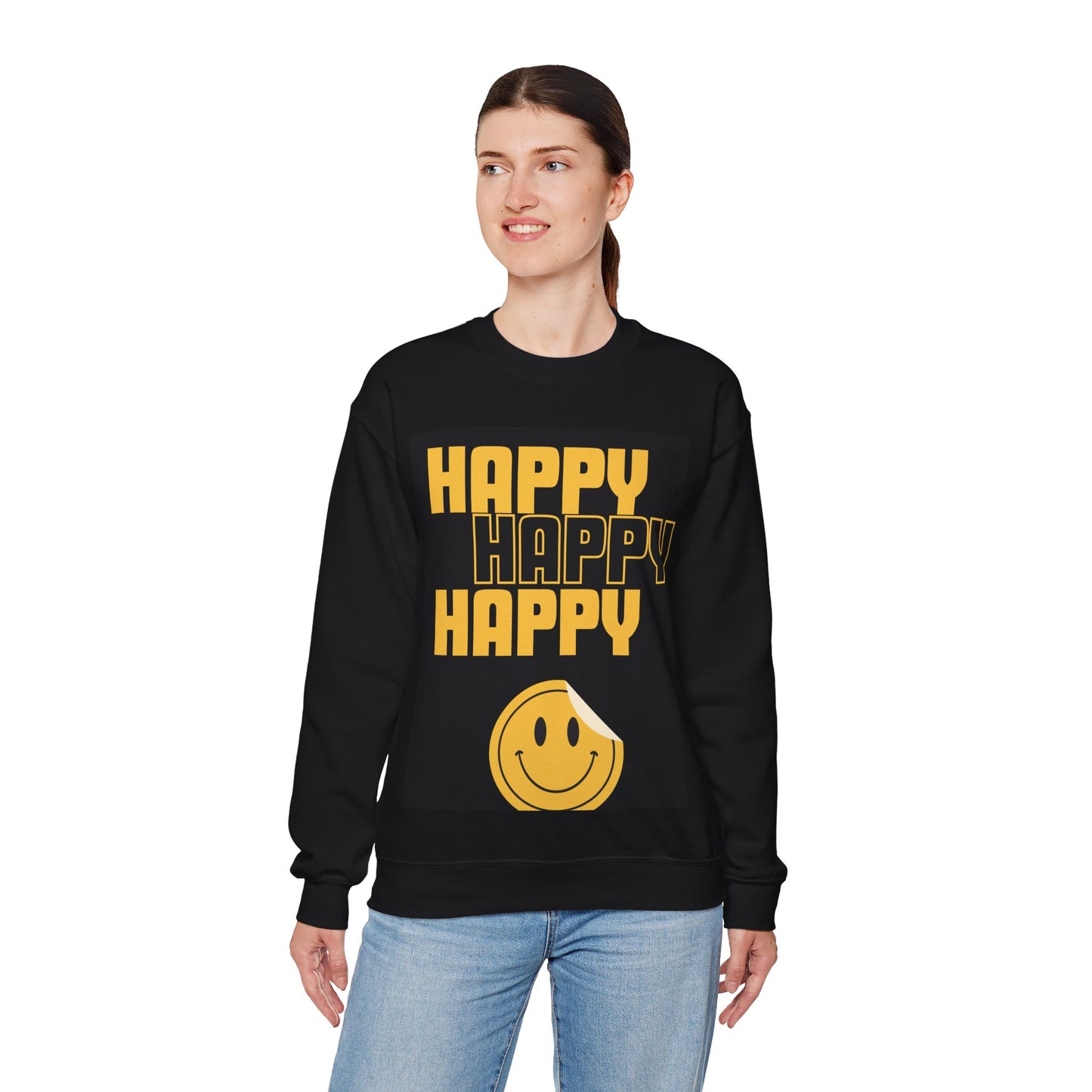 Happy Happy Happy Unisex Heavy Blend™ Crewneck Sweatshirt