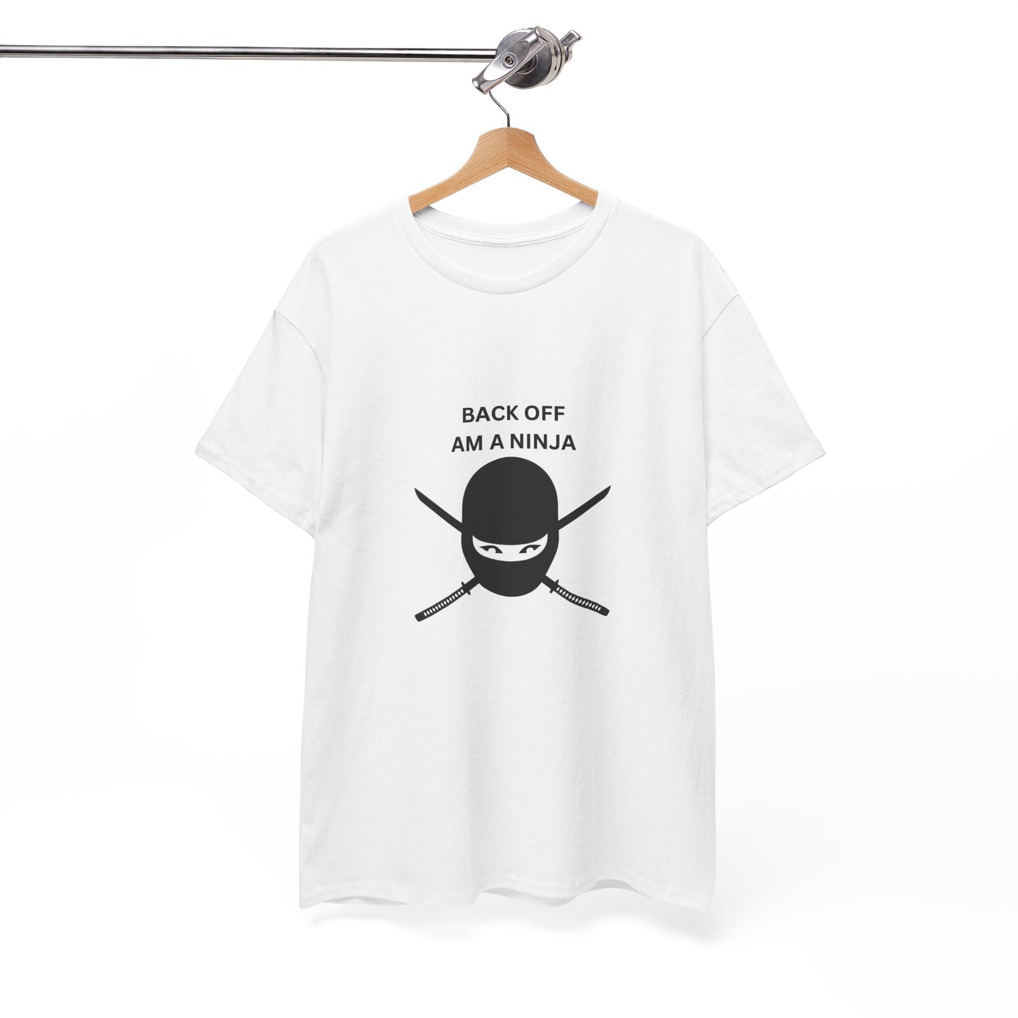 Back Off Am A Ninja Unisex Heavy Cotton Tee