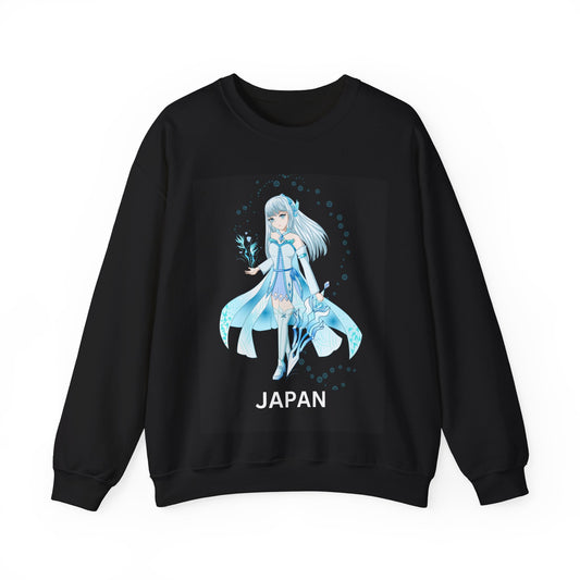 Anime Girl Unisex Heavy Blend™ Crewneck Sweatshirt