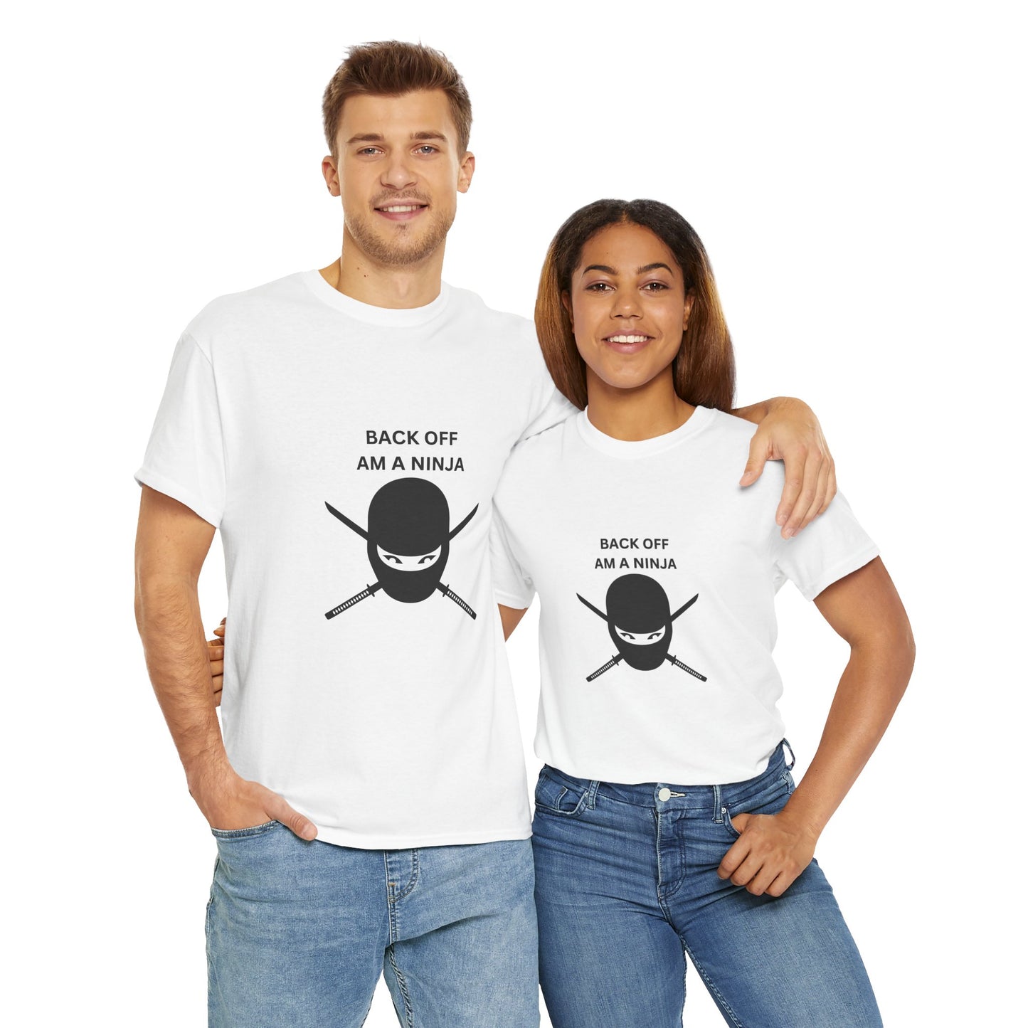 Back Off Am A Ninja Unisex Heavy Cotton Tee