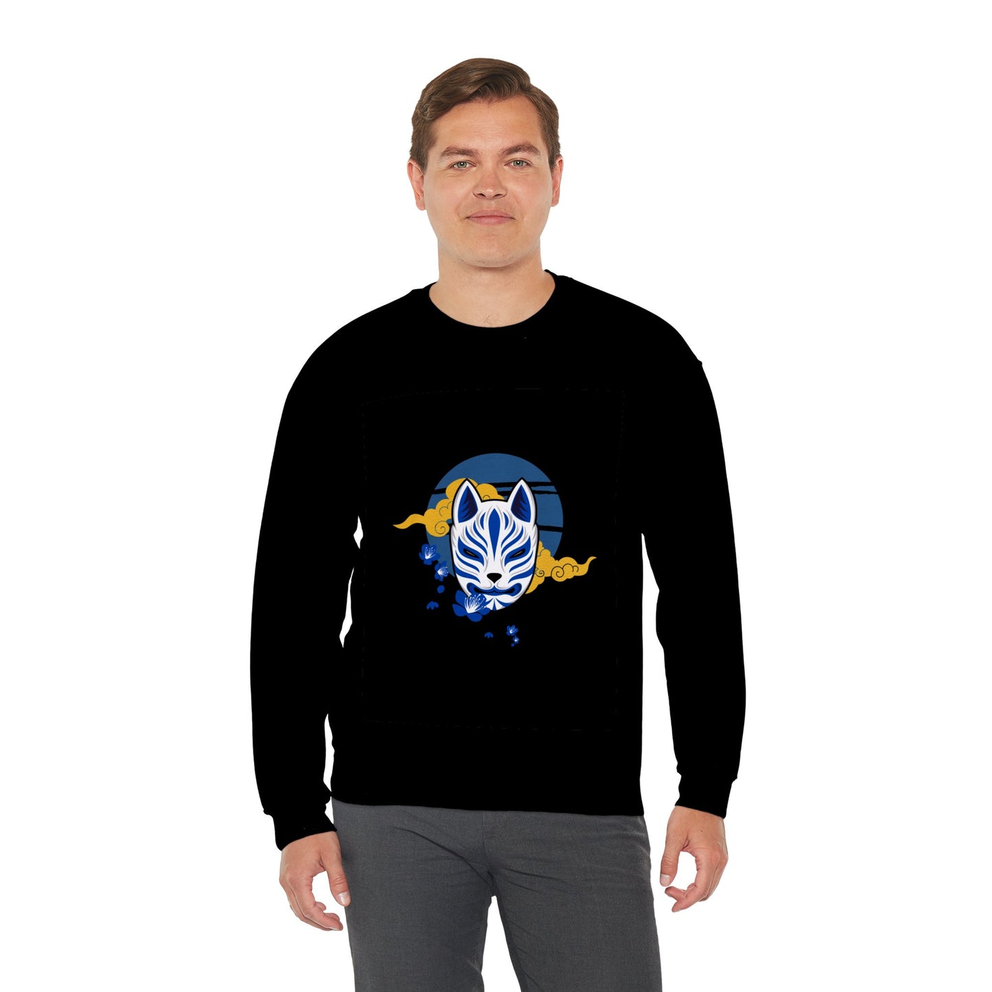 Japanese Cat Unisex Heavy Blend™ Crewneck Sweatshirt