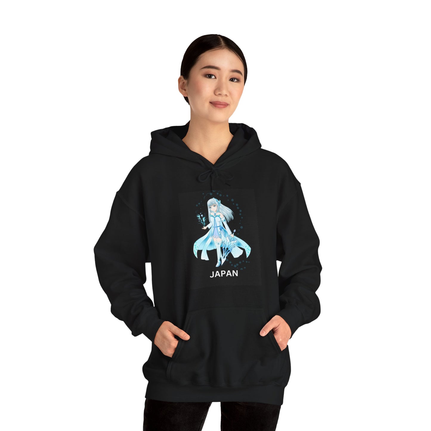 Anime Girl Unisex Heavy Blend™ Hooded Sweatshirt