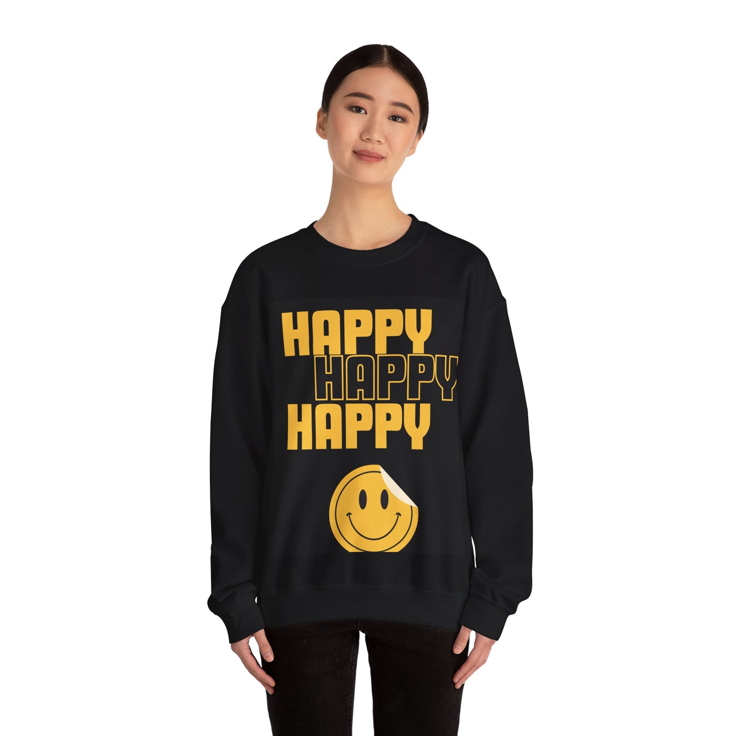 Happy Happy Happy Unisex Heavy Blend™ Crewneck Sweatshirt