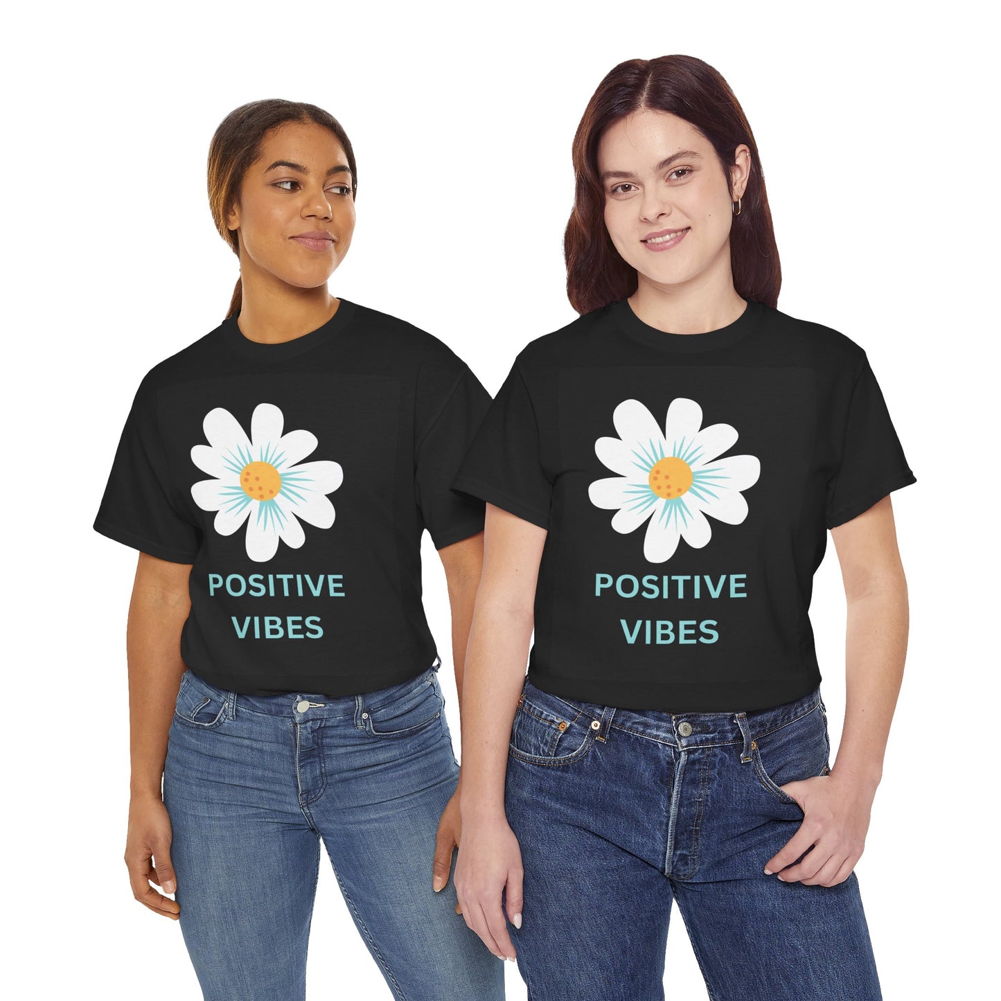 Positive Vibes Unisex Heavy Cotton Tee