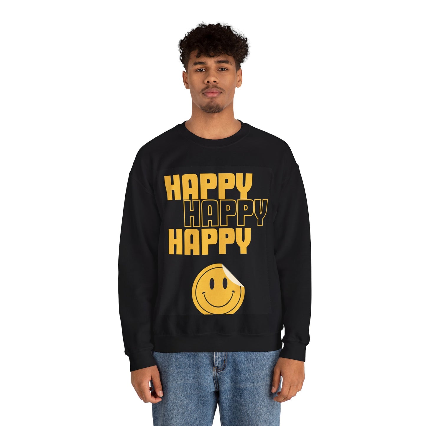 Happy Happy Happy Unisex Heavy Blend™ Crewneck Sweatshirt