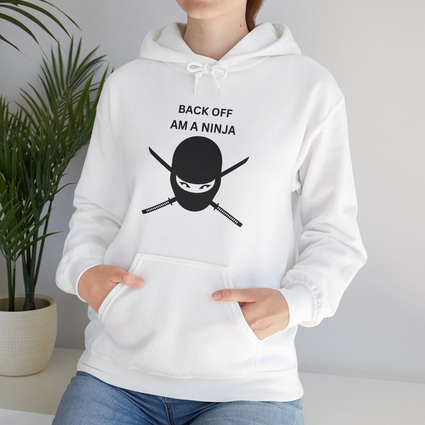 Back Off Am A Ninja Unisex Heavy Blend™ Hooded Sweatshirt