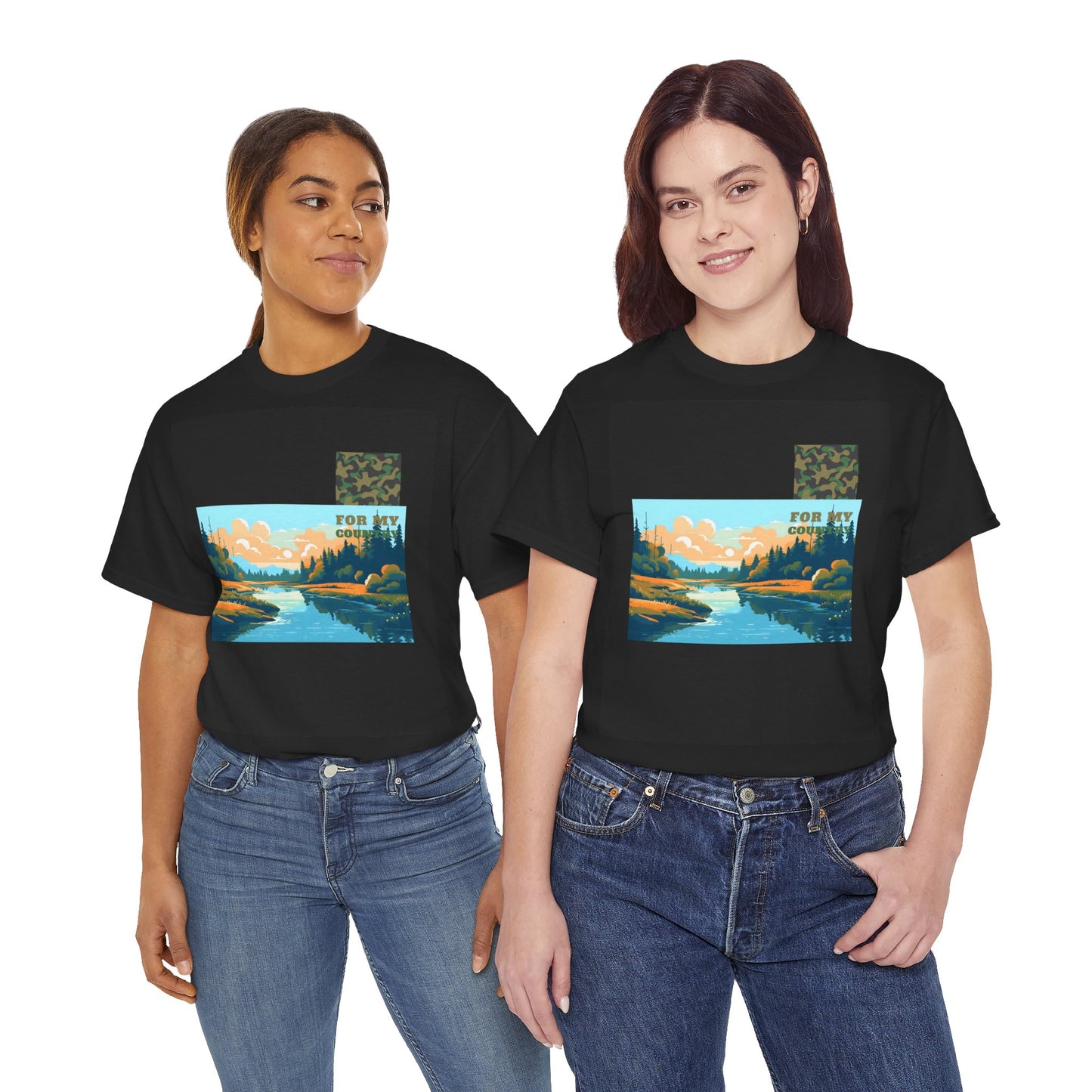 Lake Image Unisex Heavy Cotton Tee