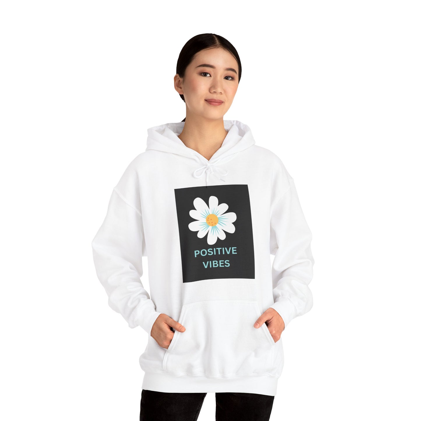 Positive Vibes Unisex Heavy Blend™ Hooded Sweatshirt