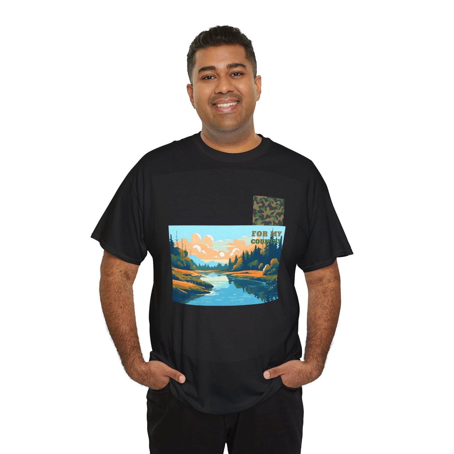 Lake Image Unisex Heavy Cotton Tee