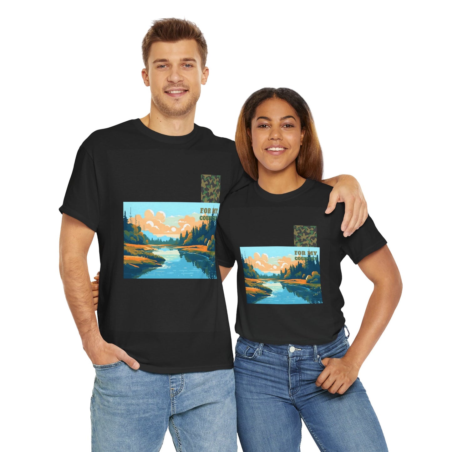 Lake Image Unisex Heavy Cotton Tee