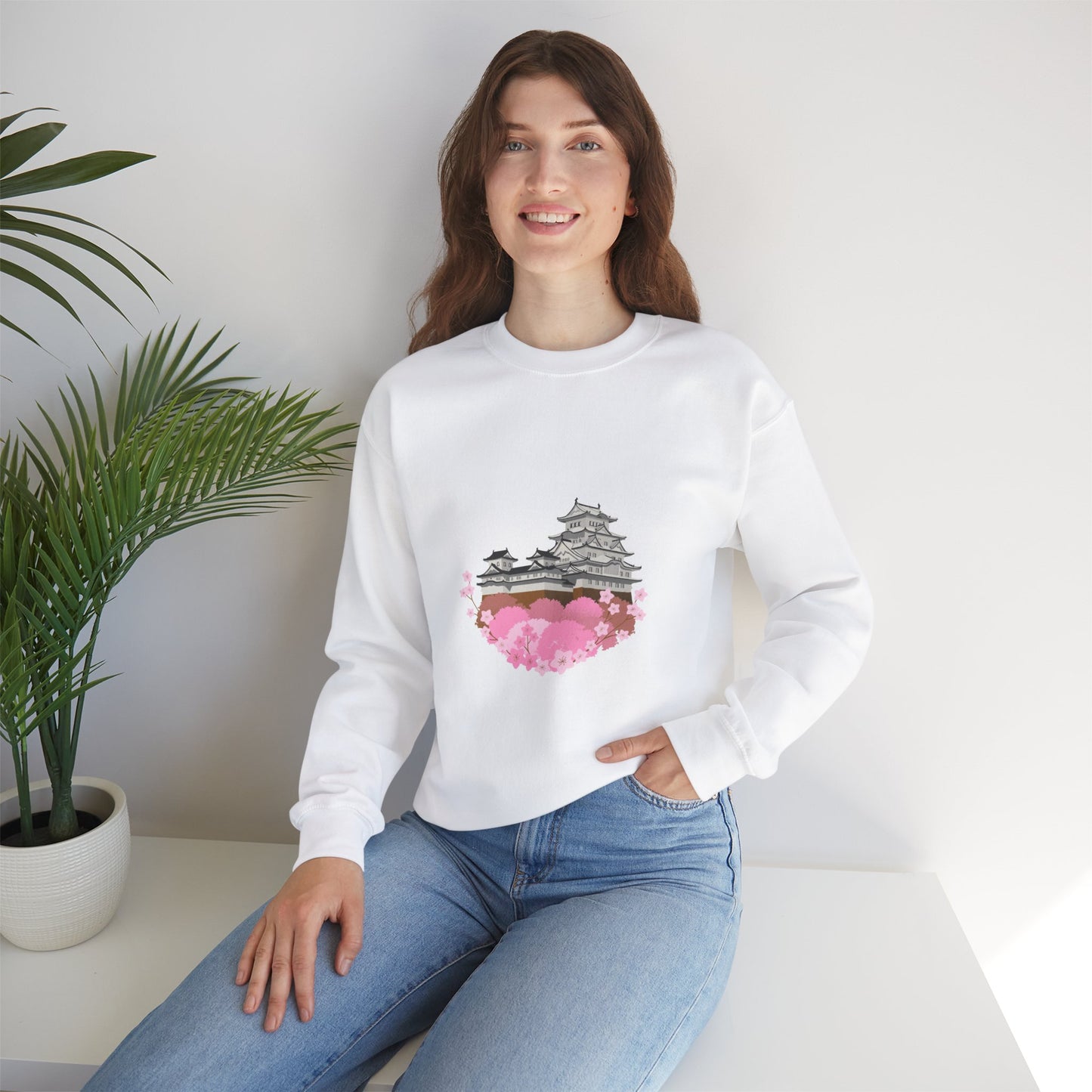 Japanese Building Unisex Heavy Blend™ Crewneck Sweatshirt