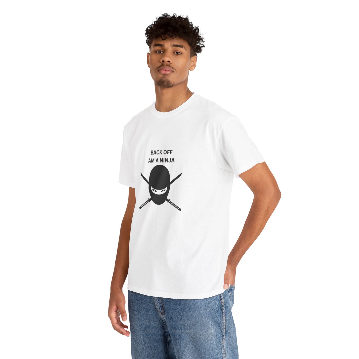 Back Off Am A Ninja Unisex Heavy Cotton Tee