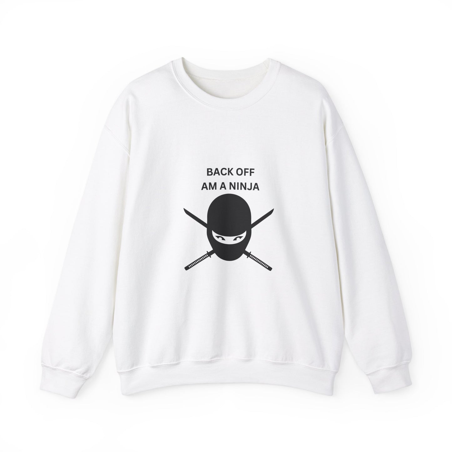 Back Off Am A Ninja Unisex Heavy Blend™ Crewneck Sweatshirt