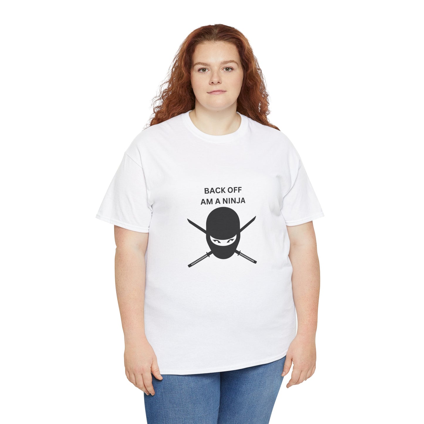 Back Off Am A Ninja Unisex Heavy Cotton Tee