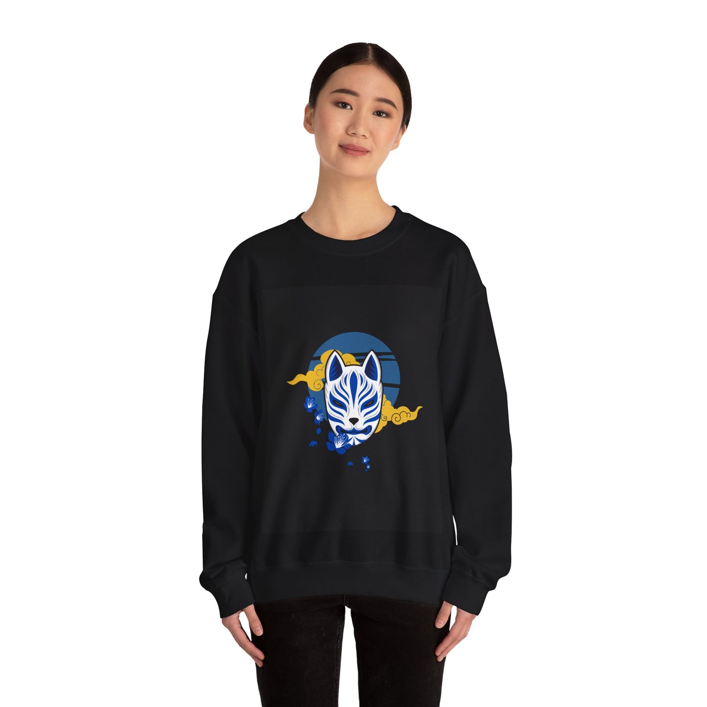 Japanese Cat Unisex Heavy Blend™ Crewneck Sweatshirt