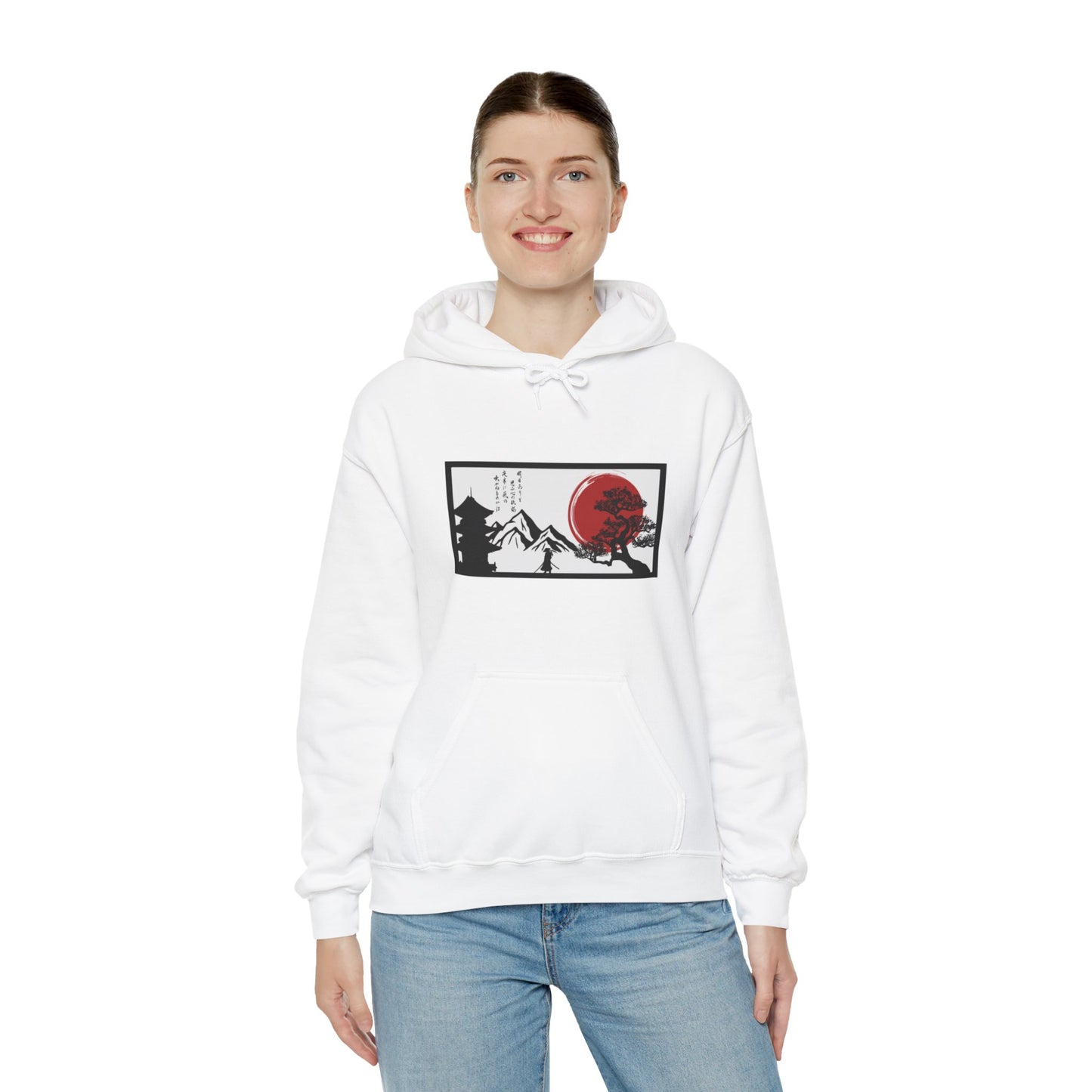 Japanese Mountains Unisex Heavy Blend™ Hooded Sweatshirt