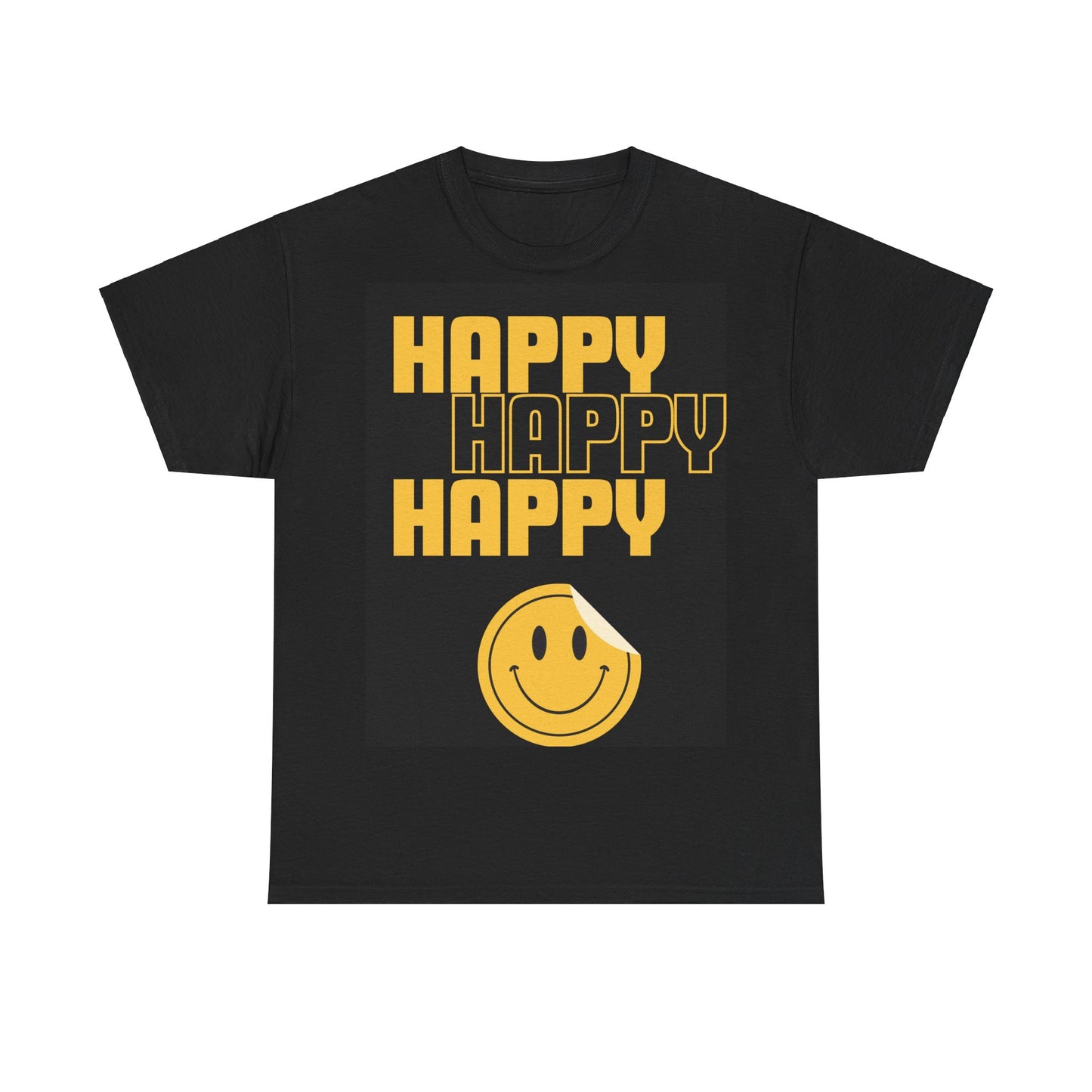 Happy Emoji Unisex Heavy Cotton Tee